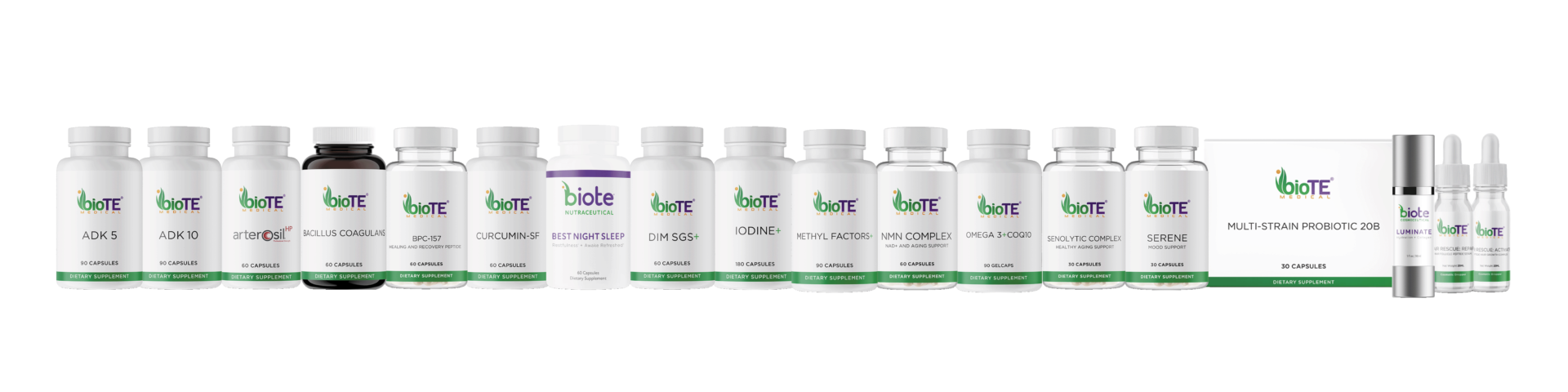FULL NUTRA AND COSME LINE - Bottles Picture FULL NUTRA AND COSME LINE - Bottles Picture